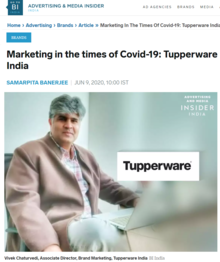 Marketing in the times of Covid-19: Tupperware India
