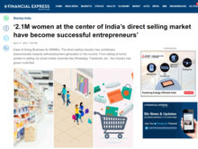 2.1M women at the center of India’s direct selling market have become successful entrepreneurs